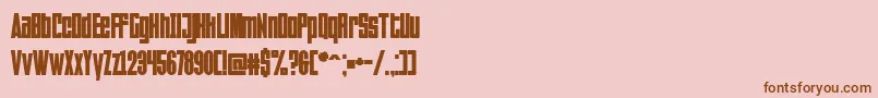 Falturaregular Font – Brown Fonts on Pink Background