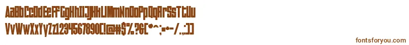 Шрифт Falturaregular – коричневые шрифты на белом фоне