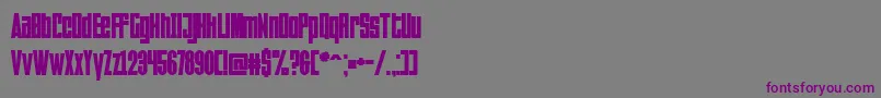 Falturaregular Font – Purple Fonts on Gray Background