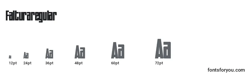 Falturaregular Font Sizes