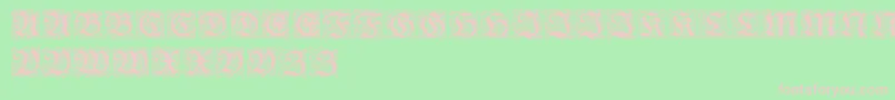 RedivivaZierbuchstaben Font – Pink Fonts on Green Background