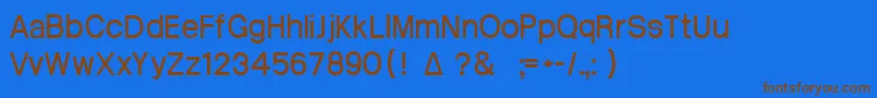 Шрифт Atrian3 – коричневые шрифты на синем фоне