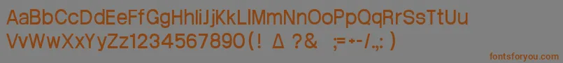 Шрифт Atrian3 – коричневые шрифты на сером фоне