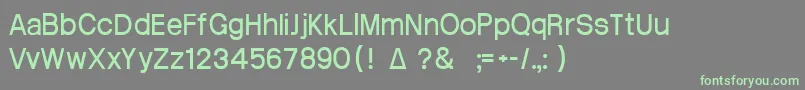 Шрифт Atrian3 – зелёные шрифты на сером фоне