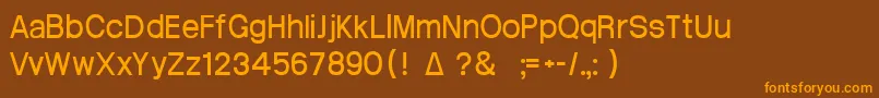 Шрифт Atrian3 – оранжевые шрифты на коричневом фоне