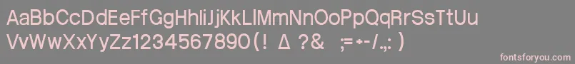 Шрифт Atrian3 – розовые шрифты на сером фоне