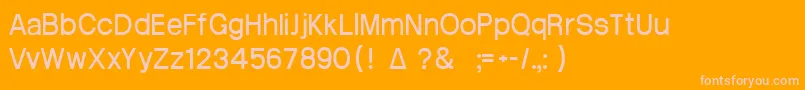 Atrian3 Font – Pink Fonts on Orange Background