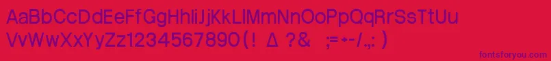 Шрифт Atrian3 – фиолетовые шрифты на красном фоне
