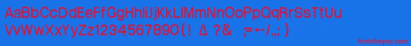 Шрифт Atrian3 – красные шрифты на синем фоне