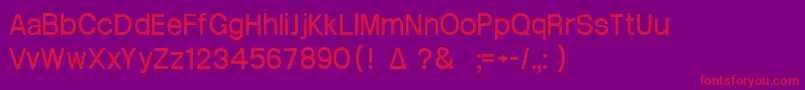 Шрифт Atrian3 – красные шрифты на фиолетовом фоне