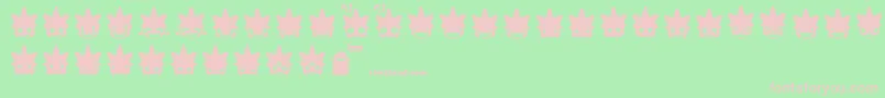 Punksmileys Font – Pink Fonts on Green Background