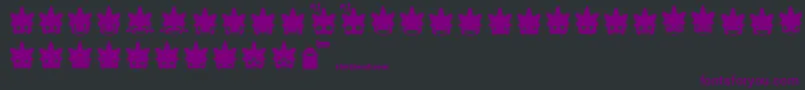 Punksmileys Font – Purple Fonts on Black Background
