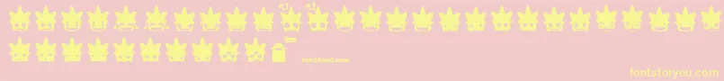 Punksmileys Font – Yellow Fonts on Pink Background