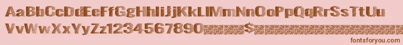 Greatmiami Font – Brown Fonts on Pink Background