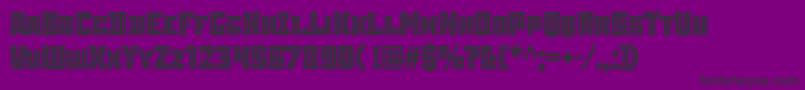 Stenberginlinec Font – Black Fonts on Purple Background