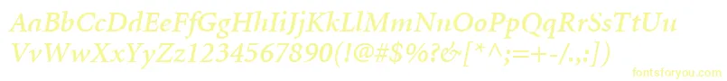 MinionLtSemiboldItalic Font – Yellow Fonts