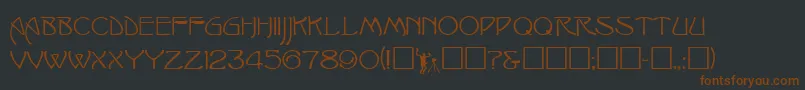 Saiba mais sobre a fonte IshmaelRegular Fonte IshmaelRegular – fontes marrons em um fundo preto