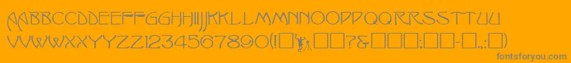 Więcej informacji o czcionce IshmaelRegular Czcionka IshmaelRegular – szare czcionki na pomarańczowym tle