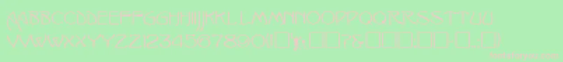 IshmaelRegular Font – Pink Fonts on Green Background