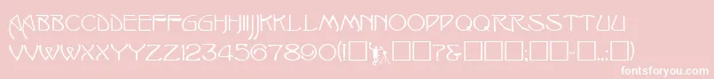 IshmaelRegular Font – White Fonts on Pink Background