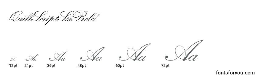 QuillScriptSsiBold Font Sizes