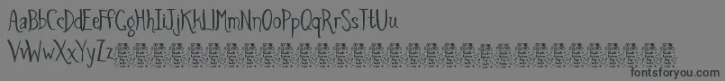 SpidersandsparrowsDemo Font – Black Fonts on Gray Background