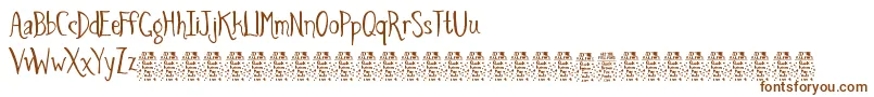 SpidersandsparrowsDemo Font – Brown Fonts on White Background