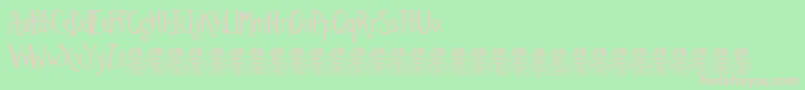 SpidersandsparrowsDemo Font – Pink Fonts on Green Background