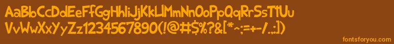 More about Srf2 Font Srf2 Font – Orange Fonts on Brown Background
