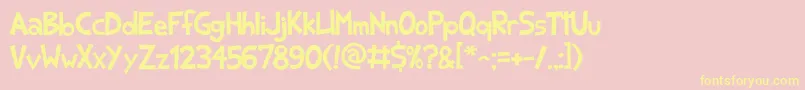 En savoir plus sur la police Srf2 Police Srf2 – polices jaunes sur fond rose