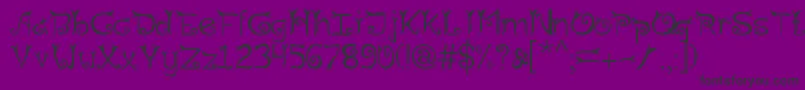 Riau Font – Black Fonts on Purple Background