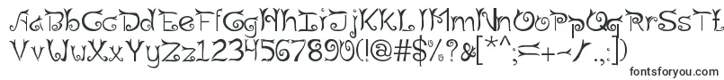 Шрифт Riau – фигурные шрифты