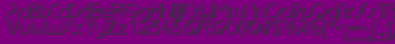 Edgelineshadowc-Schriftart – Schwarze Schriften auf violettem Hintergrund