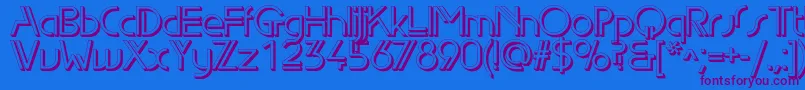 More about Edgelineshadowc Font Edgelineshadowc Font – Purple Fonts on Blue Background