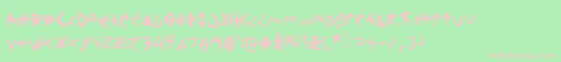 Thinkpositive Font – Pink Fonts on Green Background