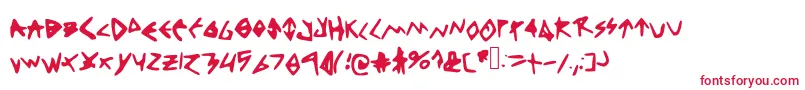 Thinkpositive Font – Red Fonts on White Background