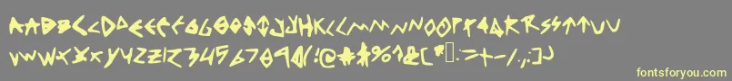 Thinkpositive Font – Yellow Fonts on Gray Background