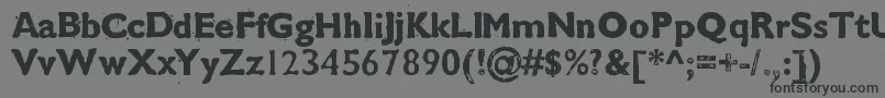 Cmdestroy Font – Black Fonts on Gray Background