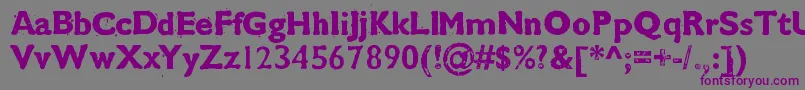 Cmdestroy Font – Purple Fonts on Gray Background