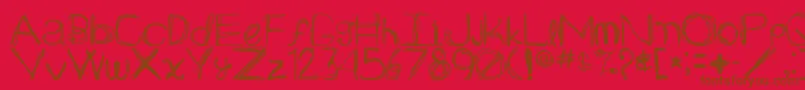 Шрифт Arg219am – коричневые шрифты на красном фоне