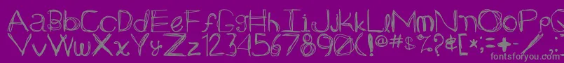 Lisätietoja Arg219am-fontista Arg219am-fontti – harmaat kirjasimet violetilla taustalla