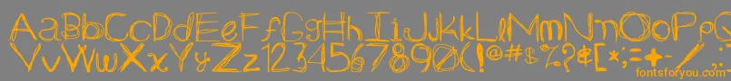Lisätietoja Arg219am-fontista Arg219am-fontti – oranssit fontit harmaalla taustalla