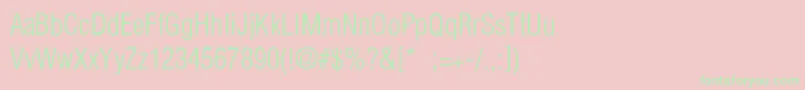 Шрифт HelveticaCondensedLightLi – зелёные шрифты на розовом фоне