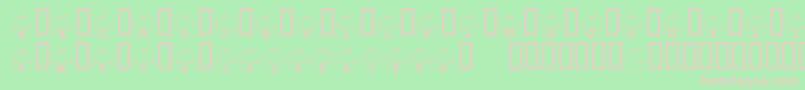 KrCupcake Font – Pink Fonts on Green Background