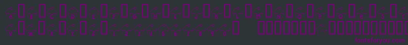 KrCupcake Font – Purple Fonts on Black Background