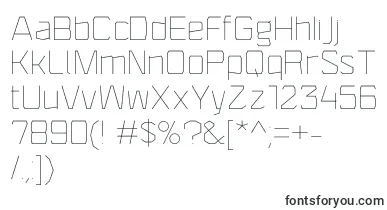 F4aagentrigidthin font – chalk Fonts