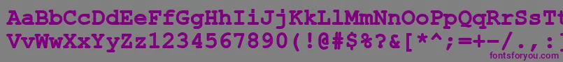Шрифт Co1251b – фиолетовые шрифты на сером фоне