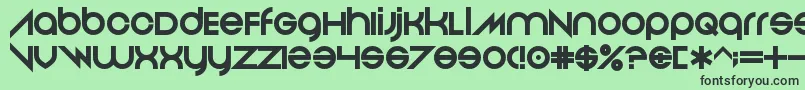 AndThenItEnds Font – Black Fonts on Green Background