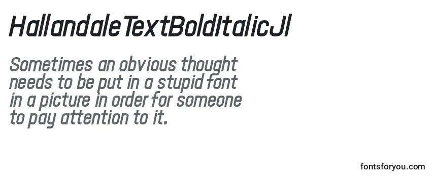 HallandaleTextBoldItalicJl-fontti