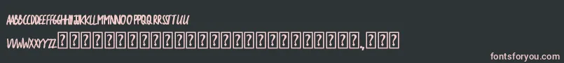 TheSarcasticGiraffeBold Font – Pink Fonts on Black Background